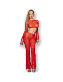 CHILIROSE - CR 4648 TOP E PANTALONE ROSSO S/L 2 