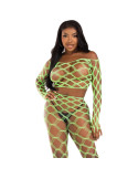 LEG AVENUE - TOP & LEGGINS HARDCORE GREEN 6 