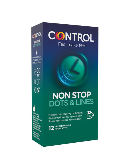 CONTROL - NONSTOP DOTS AND LINES CONDOMS 12 UNITS 2 