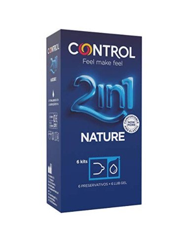 CONTROL - DUO NATURA 2-1 CONSERVATEUR + GEL 6 UNITÉS 3 