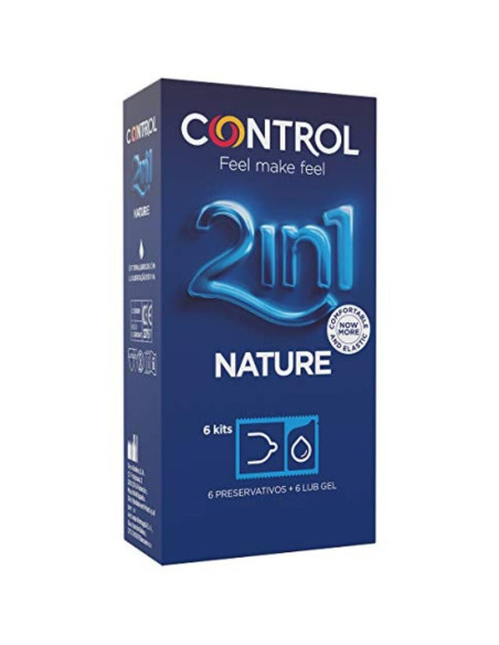 CONTROL - DUO NATURA 2-1 CONSERVATEUR + GEL 6 UNITÉS 3 