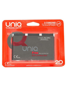 UNIQ - PRESERVATIVO SENZA LATTICE FREE CON ANELLO DI PROTEZIONE 3 UNITÀ 2 