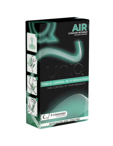 UNIQ - AIR LATEX FREE FEMALE CONDOM 3 UNITS 2 