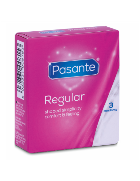 PASANTE - PRÉSERVATIFS GAMME RÉGULIÈRE 3 UNITÉS 3 