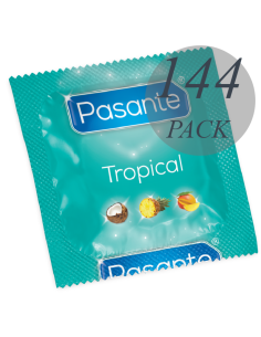 PASANTE - CONDOMS TROPICAL BAG 144 UNITS 4 