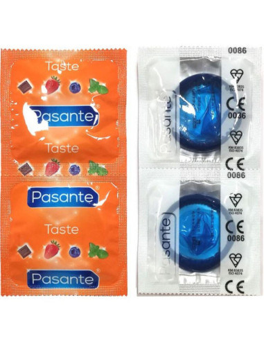 PASANTE - CONDOMS FLAVOR BLUEBERRY BAG 144 UNITS 2 