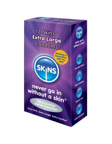 SKINS - PELLE PRESERVATIVO EXTRA LARGE 12 PACK 2 