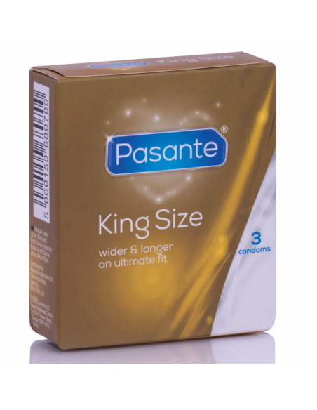 PASANTE - PRÉSERVATIFS KING SIZE 3 UNITÉS 4 