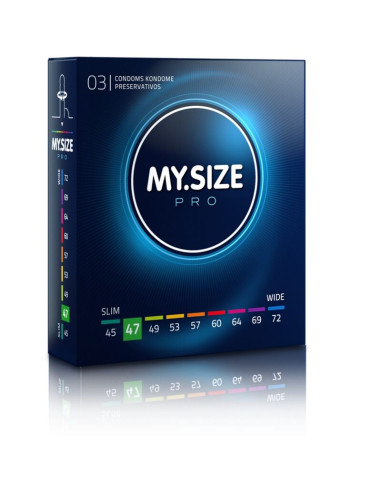 MY SIZE - PRO CONDOMS 47 MM 3 UNITS 1 