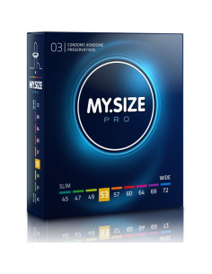 MY SIZE - PRO CONDOMS 53 MM 3 UNITS 1 