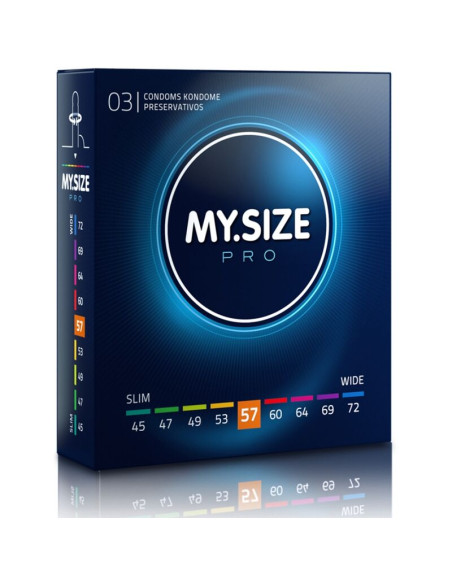 MY SIZE - PRO CONDOMS 57 MM 3 UNITS 1 