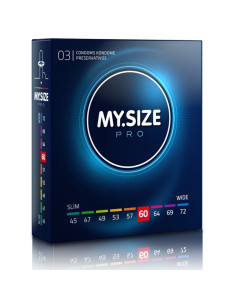 MY SIZE - PRO CONDOMS 60 MM 3 UNITS 1 