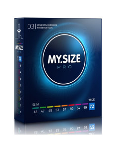 MY SIZE - PRO CONDOMS 72 MM 3 UNITS 1 