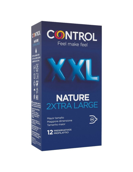 CONTROL - PRÉSERVATIFS NATURE 2XTRA GRANDS XXL - 12 UNITÉS 1 