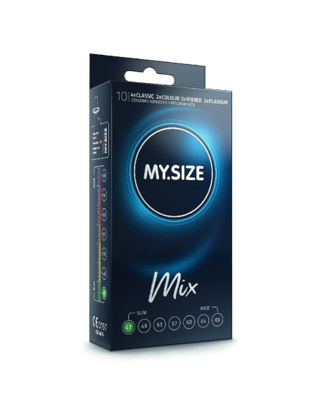 MY SIZE - MIX CONDOMS 47 MM 10 UNITS 1 