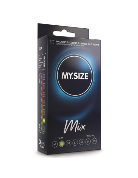 MY SIZE - MIX CONDOMS 49 MM 10 UNITS 1 