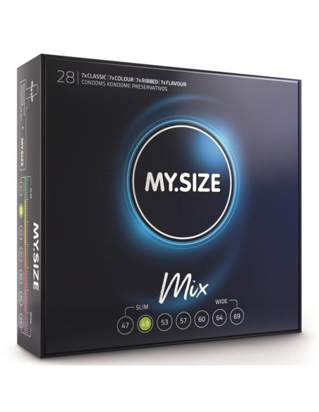 MY SIZE - MIX CONDOMS 49 MM 28 UNITS 1 