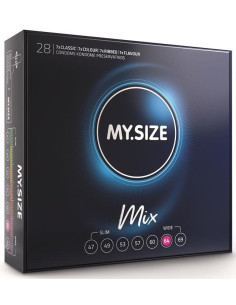 MY SIZE - MIX CONDOMS 64 MM 28 UNITS 1 