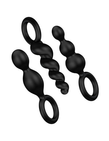 SATISFYER - ANALPLUGS SET 3 ST SCHWARZ 2 