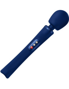 FUN FACTORY - BACCHETTA RUMBLE PESATA VIBRANTE RICARICABILE IN SILICONE VIM BLU NOTTE 9 