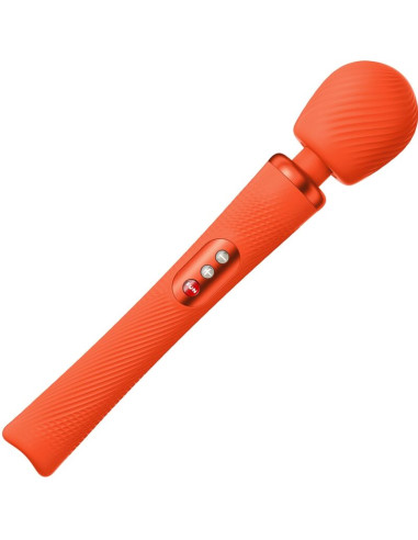 FUN FACTORY - VIM SILIKON WIEDERAUFLADBARER, VIBRIERENDER, GEWICHTETER RUMBLE WAND SUNRISE ORANGE 9 