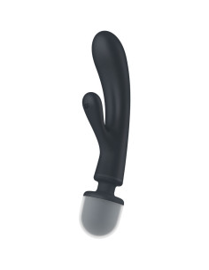 SATISFYER - TRIPLE LOVER RABBIT VIBRATOR MASSAGER GRAU 7 