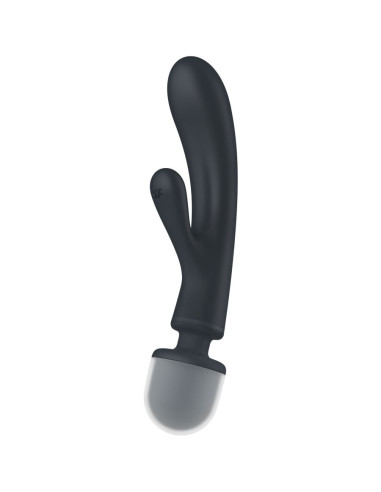 SATISFYER - TRIPLE LOVER RABBIT VIBRATOR MASSAGER GRAU 7 