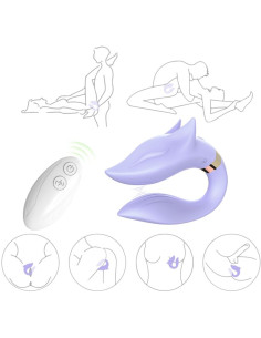 ARMONY - FOX VIBRATOR FÜR PAARE, FERNBEDIENUNG, LILA 4 