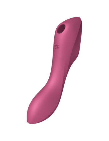 SATISFYER - CURVY TRINITY 3 AIR PULSE VIBRATOR RED 3 