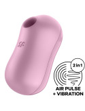 SATISFYER - COTTON CANDY AIR PULSE STIMULATOR & VIBRATOR LILAC 3 