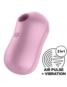 SATISFYER - COTTON CANDY AIR PULSE STIMULATOR & VIBRATOR LILAC 3 