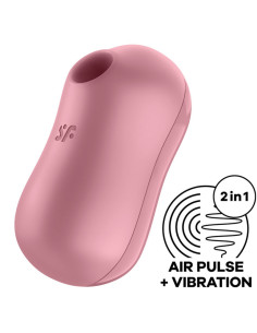 SATISFYER - STIMOLATORE E VIBRATORE D'ARIA PER ZUCCHERO DI COTONE ROSA 3 