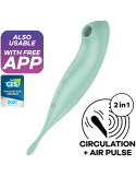 SATISFYER - TWIRLING PRO+ STIMOLATORE E APP VIBRATORE VERDE 3 