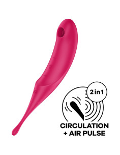 SATISFYER - TWIRLING PRO AIR PULSE STIMULATOR & VIBRATOR ROT 4 