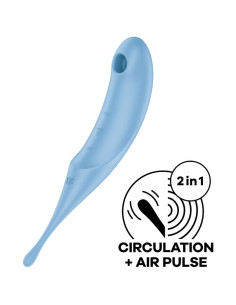 SATISFYER - TWIRLING PRO AIR PULSE STIMULATOR & VIBRATOR BLAU 4 