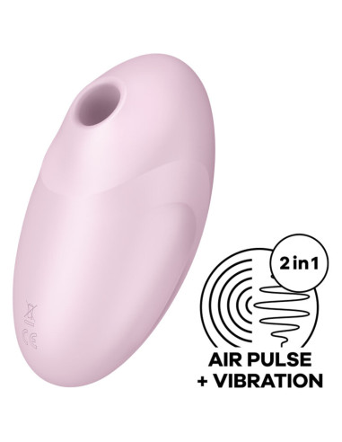 SATISFYER - STIMOLATORE E VIBRATORE VULVA LOVER 3 ROSA 4 