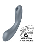 SATISFYER - CURVE TRINITY 1 AIR PULSE VIBRATION GRAU 10 