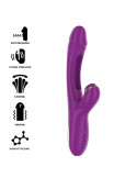 INTENSE - ATENEO RECHARGEABLE MULTIFUNCTION VIBRATOR 7 VIBRATIONS WITH SWINGING MOTION AND SUCKING PURPLE 8 