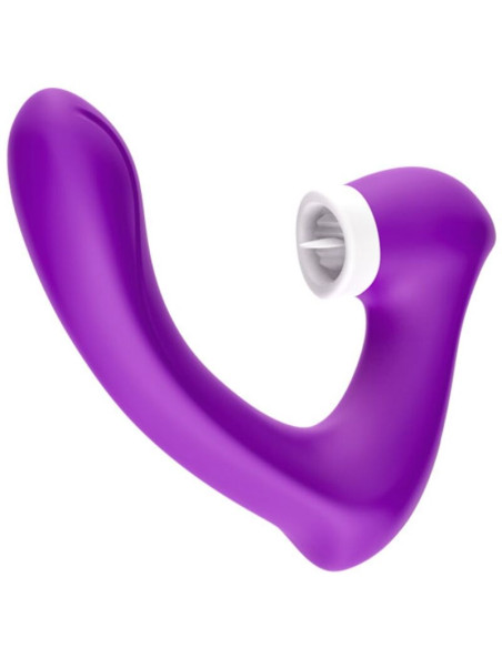 ARMONY - SECRETKISS LICKING VIBRATING CLIT & VIBRATOR CURVED PURPLE 4 