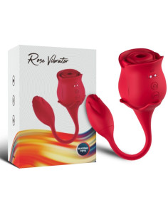 ARMONY - LECCATURA VIBRANTE DEL CLITORIDE ROSA E VIBRATORE ROSSO 5 