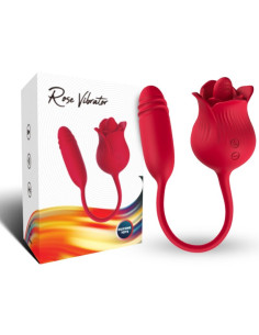 ARMONY - CLITORITE VIBRANTE LECCATA DI ROSA E VIBRATORE ROSSO 5 