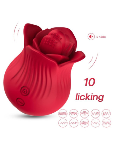 ARMONY - ROSE VIBRATOR & STIMULATOR RED 5 