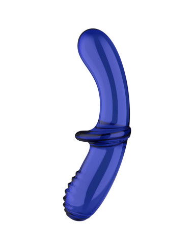 SATISFYER - DILDO DOPPIO CRISTALLO BLU 5 