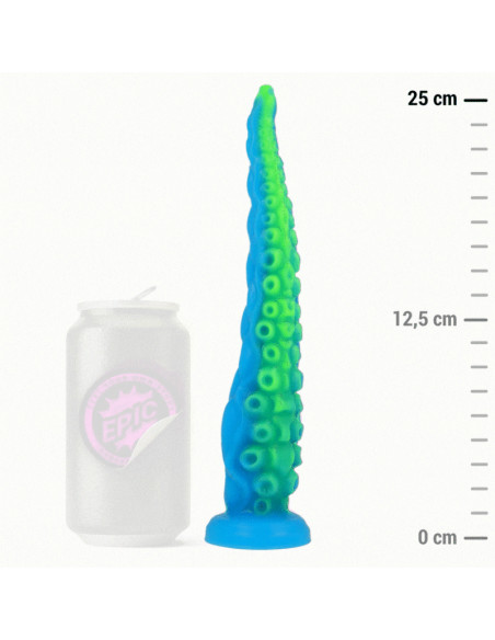 EPIC - DILDO FLUORESCENTE CON TENTACOLI SOTTILI DI SCYLLA TAGLIA PICCOLA 10 