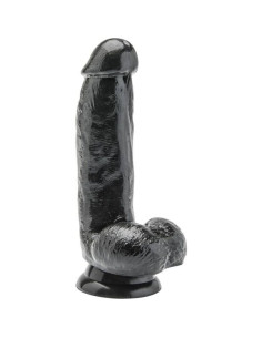 GET REAL - DILDO 12 CM WITH BALLS BLACK 2 