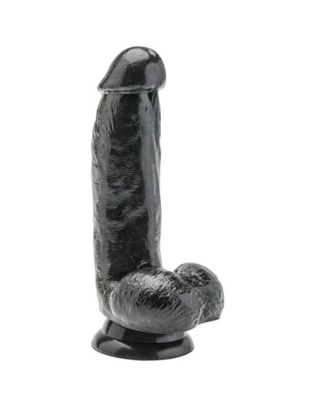 GET REAL - DILDO 12 CM WITH BALLS BLACK 2 