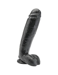 GET REAL - DILDO 25,5 CM WITH BALLS BLACK 2 