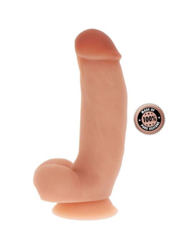 GET REAL - GODE EN SILICONE 18 CM AVEC BALLES PEAU 4 