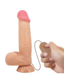 PRETTY LOVE - SLIDING SKIN SERIES REALISTIC DILDO WITH SLIDING SKIN SUCTION CUP REMOTE CONTROL FLESH 21.8 CM 4 