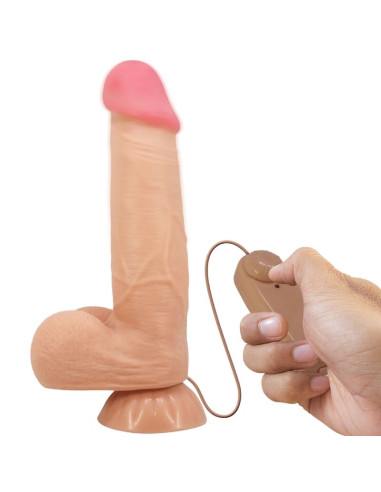 PRETTY LOVE - SLIDING SKIN SERIES REALISTIC DILDO WITH SLIDING SKIN SUCTION CUP REMOTE CONTROL FLESH 21.8 CM 4 